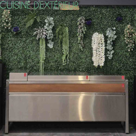 Arrière de la cuisine extérieure Planet en inox - modèle d'exposition