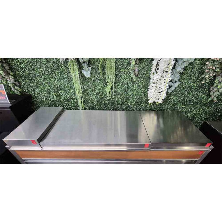 Vue du dessus de la cuisine extérieure Planet en inox - modèle d'exposition