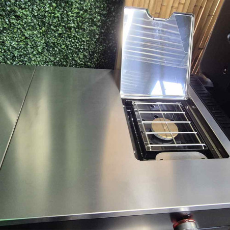 Réchaud latéral de la cuisine extérieure Weber