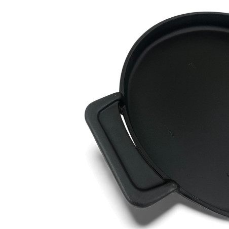 Plancha en fonte barbecue zoom poignée