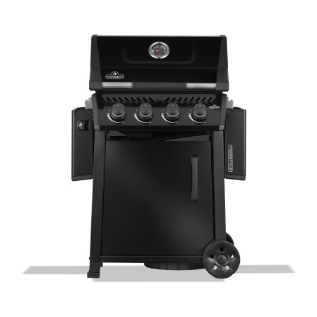 Barbecue gaz Freestyle 425 noir Napoléon avec tablettes rabattables