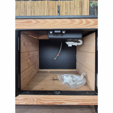 Sous évier de la cuisine extérieure Lulu la Nantaise pour plancha - modèle de démonstration