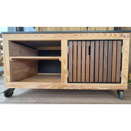 Cuisine extérieure Lulu la Nantaise pour plancha - modèle de démonstration - vue étagère