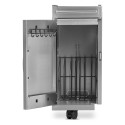 Meuble de rangement en inox pour Rogue PRO / PRO-S 425 / 525 / 625 Napoléon ouvert