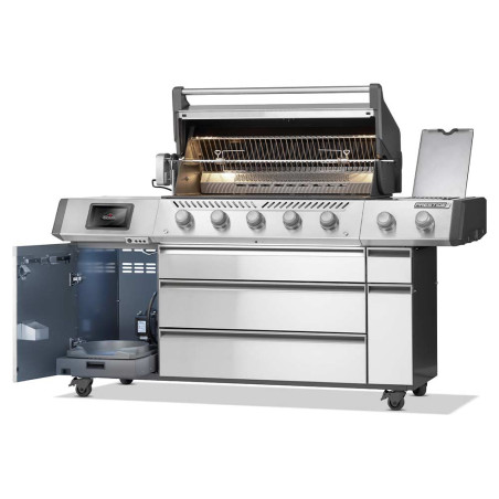 Barbecue gaz Prestige PRO 665 Napoléon ouvert