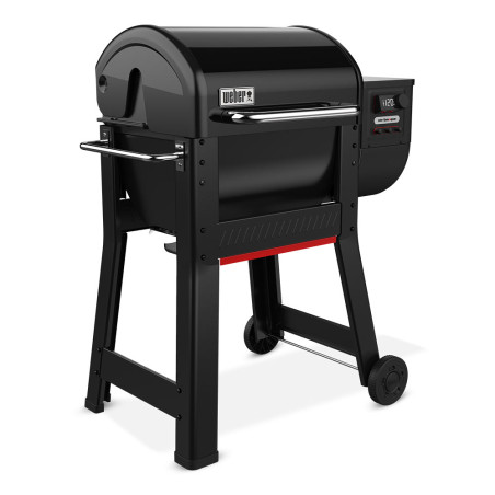 barbecue à pellets Smoque 500 Weber - latéral gauche