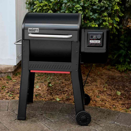 barbecue à pellets Smoque 500 Weber - extérieure de face