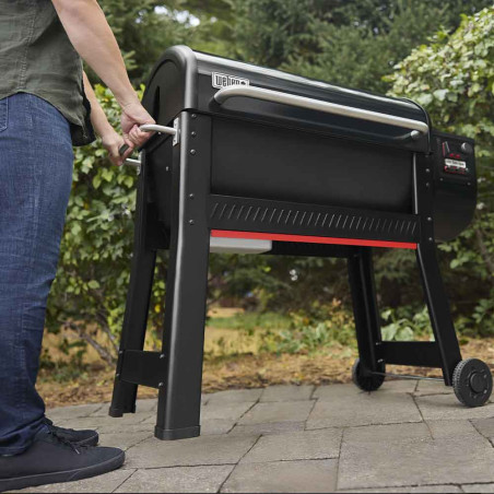 barbecue à pellets Smoque 500 XL Weber - vue chariot