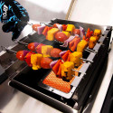Protection et Support Réchaud latéral IR + 6 Brochettes Broil King - cuisine brochettes