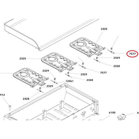 7577 - Vue éclatée bougie allumage Forge Adour