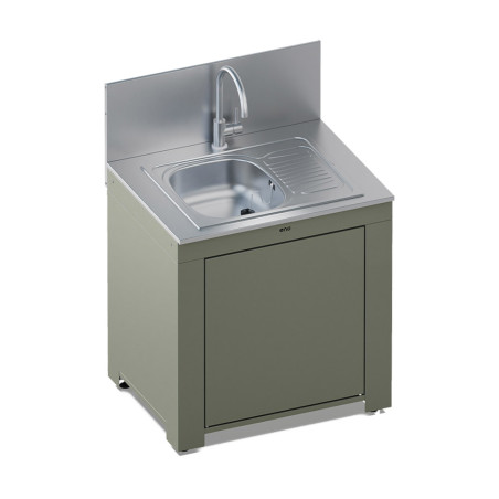 Modulo Evier rectangulaire Sauge Eno - studio lateral