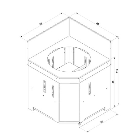 Modulo Angle Kamado (M/L) Sauge Eno - dimension