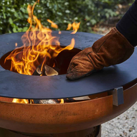 Demi plaque de cuisson Jack Ø 75cm (2pcs) Barbecook - Installation