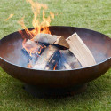 Brasero corten Jack  75cm H 30cm Barbecook - Feu