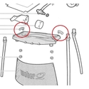 Lot de 2 clips Chariot Q Stand Lot de 2 clips Chariot Q Stand