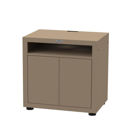 Meuble de cuisson pour plancha / barbecue Taupe Le Marquier - Studio