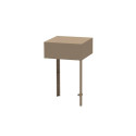Module plateau angle acier Taupe LeMarquier - Studio