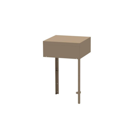 Module plateau angle acier Taupe LeMarquier - Studio