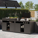 Meuble cuisson XL 110 x 70 cm Noir LeMarquier - Extérieure
