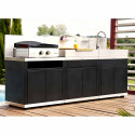 Cuisine extérieure ligne 3 modules DUO avec évier Le Marquier - Extérieure