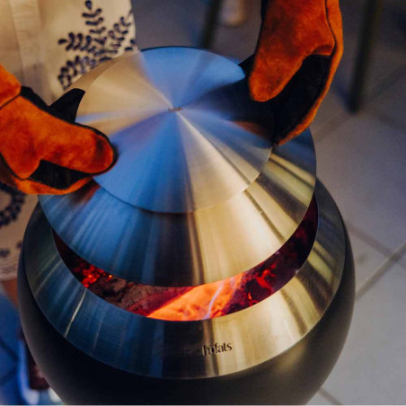 MOON 45 Couvercle Inox Hofats - Extérieure dessus