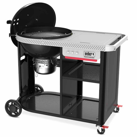 Barbecue PERFORMER Premium 57 cm 2026 Weber - Studio latéral droit ouvert