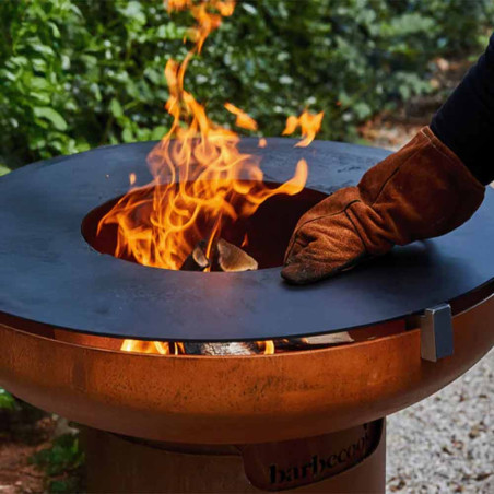 Brasero plancha Jack 75 Barbecook - installation des planchas