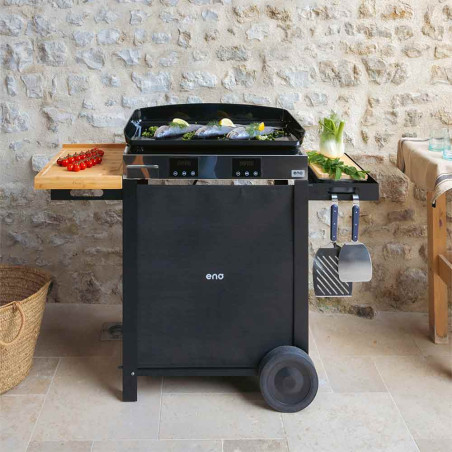 Plancha électrique ENO Initial 65 sur chariot - terrasse extérieur
