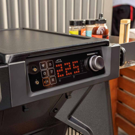 Barbecue à pellets Woodridge PRO Traeger - écran de contrôle