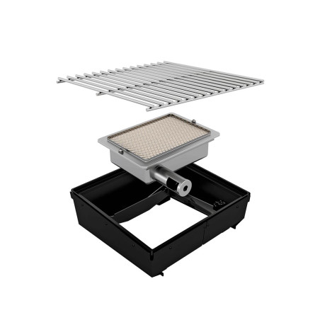 Zoom sur le brûleur latéral du barbecue gaz Heat-C 335 Outdoorchef