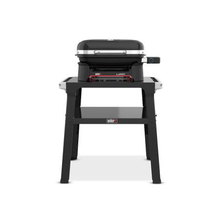 Barbecue électrique Lumin Compact sur stand Weber - face