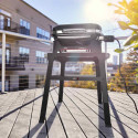 Barbecue électrique Lumin Compact sur stand Weber - ambiance