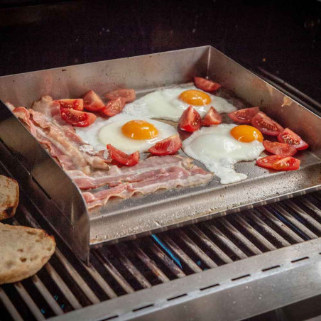 Plancha universelle en inox L 32 x P 28 cm Grillfürst - barbecue