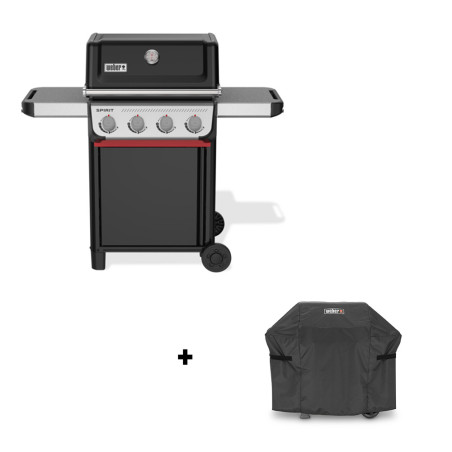 Pack barbecue gaz Spirit E-410 + housse premium Weber
