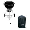Pack barbecue charbon Master-Touch 5770 Weber + housse de protection Nordic Flame