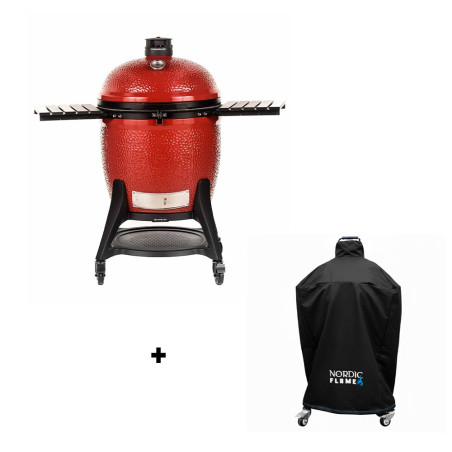 Pack barbecue kamado Joe Big Joe III et housse premium Nordic Flame