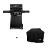 Pack barbecue gaz Napoléon Freestyle 365 noir et housse de protection Nordic Flame