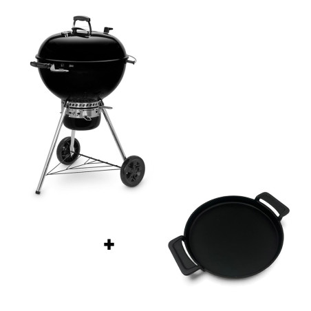 Pack barbecue charbon Weber Master Touch E-5750 GBS noir et plancha Nordic Flame