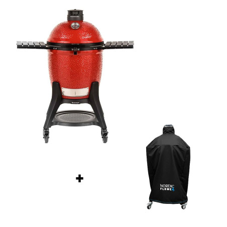 Pack barbecue kamado Classic Joe III Kamado Joe + housse de protection premium Nordic Flame