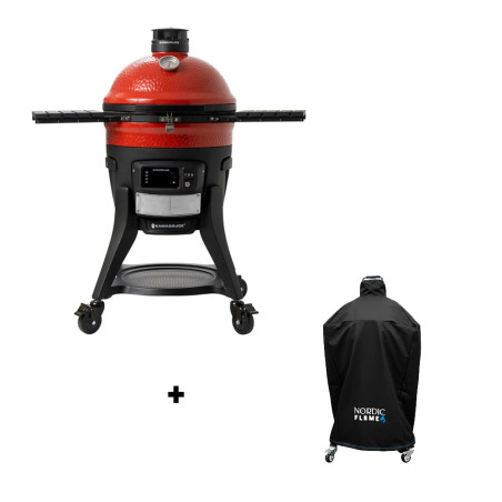 Pack barbecue Kamado Joe Konnected Joe + housse premium Nordic Flame