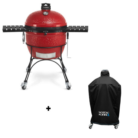 Pack barbecue kamado Big Joe II Kamado Joe et une housse de protection premium Nordic Flame