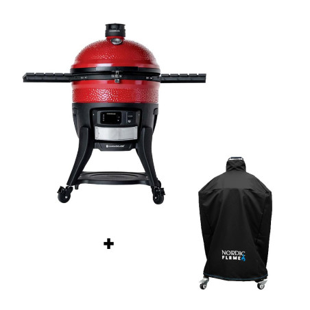 Pack barbecue kamado Konnected Big Joe Kamado Joe et housse de protection premium Nordic Flame