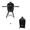 Pack barbecue kamado Kamal 2.0 Large noir mat Barbecook et housse de protection premium Nordic Flame