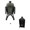 Pack barbecue kamado PRO Large Alpine Green BSTRD et housse premium Nordic Flame