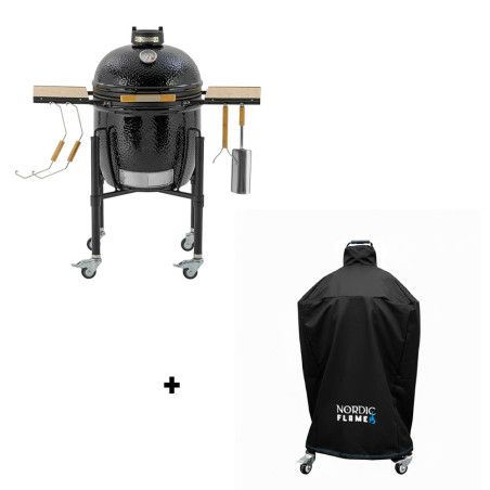 Pack barbecue kamado ONE-55 Monolith + housse premium Nordic Flame