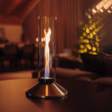 Feu de table SPIN X 900 Höfats flamme argent ambiance