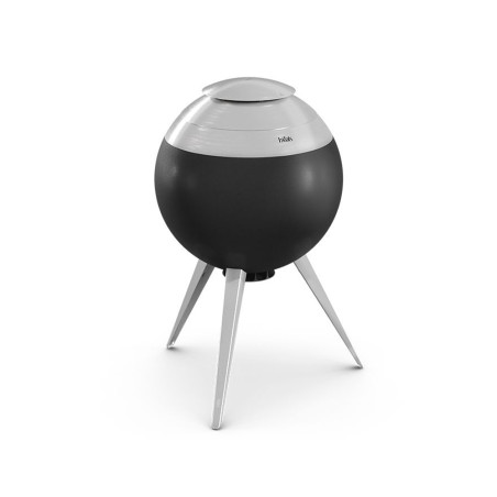 Couvercle en inox positionné sur le brasero Moon 55 Höfats