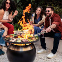Plancha en fonte émaillée pour brasero Moon 55 Höfats - cuisson