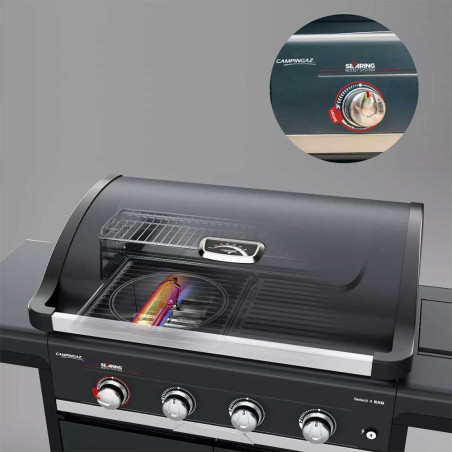Barbecue gaz Select 4 EX SBS Campingaz - zoom sur le brûleur de saisie