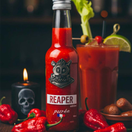 Purée de piment Carolina Reaper Hellicious ambiance